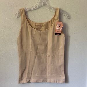Shapermint All Day Every Day Cami Tank Top Sleeveless Beige 3XL
